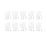 Kit fibbie pompa frizione, 10 clip in plastica, OE 9676534480, Bianco - Resistente e Durevole, Compatibile con C - C2 C3 C6 (Bianca)