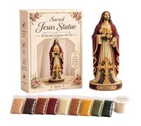 Kit Figurine Con Perline - Kit Fai Da Te Statua Con Perline 3D Da 1 Pezzo | Figurina Çon Ornamento Religioso Ďa Scrivania, Per La Casa, Soggiorno, Camera Đa, Libreria, Mensola Del, Ingres