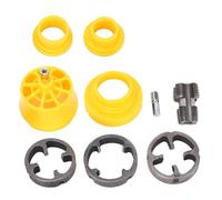 Kit filettatrice per tubi in PVC, set di matrici per rubinetti per tubi in plastica 1/2 pollice 3/4 pollici 1 pollice, strumento per filettare tubi in PVC compatibile con