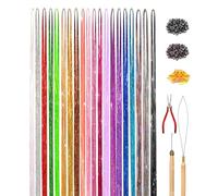 Kit Fili Luminosi Per Capelli | Set Tinsel Lucente Per Capelli Ragazze,Resistenti Al Calore Con Strumenti Per Capodanno Halloween Matrimoni Feste A Tema Compleanni E Cosplay