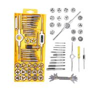 KIT FILIERA 40 PZ FILETTATURA MASCHI E FEMMINE FILIERE IN VALIGIA