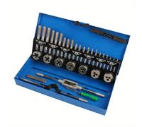 KIT FILIERA SET 32 PEZZI PER FILETTATURA MASCHI E FEMMINA M12 M10 M8 M6 M5 M4 M3
