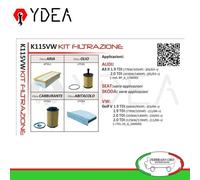 Kit Filtrazione Audi A3 VW Golf Plus V Golf V Touran Seat Altea - Ydea K115VW