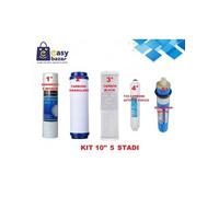 Kit filtri 10'' 5 stadi per contenitore a bicchiere depuratore acqua osmosi