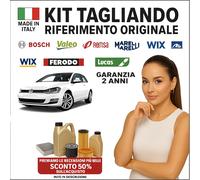 kit filtri 4 Filtri per VW Golf VII 2.0 TDI 110kW 150CV Completo
