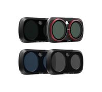 Kit filtri 4 pezzi, compatibile con Insta360, Luna Ultra | Filtri ND, ND/PL, Glow Mist 1/4, CPL e LPR(4 Pack EDY Filter)