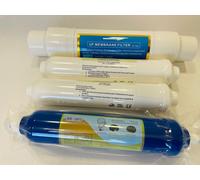 KIT FILTRI 4 STADI PER DEPURATORE ACQUA A ULTRAFILTRAZIONE 5 MICRON 1/4 T 33