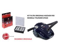 KIT FILTRI ASPIRAPOLVERE HOOVER ORIGINALI U51 PER Thunder Space,HEPA E PREMOTORE
