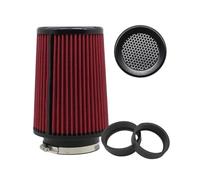 Kit filtri auto Filtro aria da 76 mm, 4 pollici, per auto, sport, corse, sistemi di aspirazione a freddo, kit filtri, scatola, adattatore per tubi, cono, ricambi Filtro aria condizionata(101mm-Red)