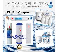 KIT FILTRI DEPURATORE ACQUA PURIFICATORE OSMOSI INVERSA - chiave Omaggio x2kit