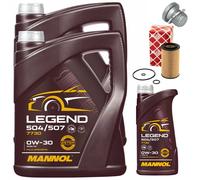 Kit Filtri e Olio MANNOL 0W-30 11 Liter con Vite per Mercedes Sprinter 5-T