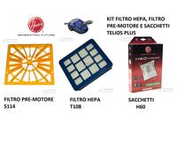 KIT FILTRI E SACCHETTI HOOVER ORIGINALI TELIOS PLUS S114 , T108 E H60