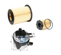 KIT FILTRI FORD FOCUS II 1.6 TDCI 80kw 110CV ARIA OLIO GASOLIO 2004 2012