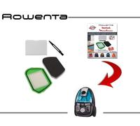 KIT FILTRI HEPA + SPUGNA +ARIA PER ASPIRAPOLVERE ROWENTA COMPACTEO CYCLONIC.