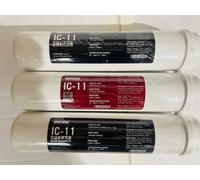 KIT FILTRI IN LINEA ACQUA IONICORE IC-11 2 X CARBONE ATTIVO COCCO + SEDIMENTI