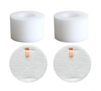 Kit filtri in schiuma e feltro ZD550 per aspirapolvere verticali Shark Lift-Away, PowerFins, HairPro & Smell Neutralizer Technology - Lavabile riutilizzabile (2 set)