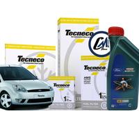 KIT FILTRI KIT TAGLIANDO FORD FIESTA V 1.4 TDCi FUSION 4L OLIO CASTROL FORD 5W30