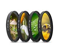 Kit filtri macro per primi piani JJC 67 mm (+2, +4, +8, +10) con custodia per filtro per Sony A7 A7C A7R A7S A9 + FE 20 mm f / 1.8 G e altra fotocamera con obiettivo filettato da 67 mm