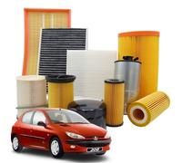 KIT FILTRI PEUGEOT 206 60CV 44KW 1.1 1.4 GPL DA1998 A 2008