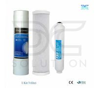 Kit 3 filtri carbone attivo depuratore acqua purificatore osmosi inversa