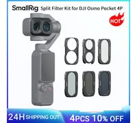 Kit Filtri Split SmallRig per DJI Osmo Pocket 4P con ND16 / ND64 / ND256 / CPL / Base Filtro Diffusore Nero 1/4 -6658