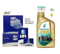 Kit Filtri Tagliando Alfa Romeo 147 GT 1.9 JTD JTDM + 5 Litri Petronas 5w40 C3