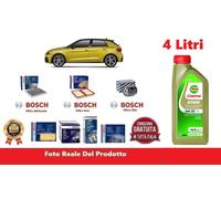 KIT FILTRI TAGLIANDO BOSCH + OLIO PER AUDI A1 Sportback 25 TFSI 70 KW 95 CV