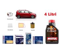 Kit Filtri Tagliando Bosch + Olio per Citroen C3 Picasso 1.6 HDi 68 Kw 92 Hp