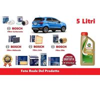 Kit Filtri Tagliando Bosch + Olio per Ford Ecosport 1.5 TDCi 66 Kw 90 Hp
