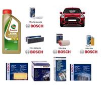 Kit Filtri Tagliando Bosch + Olio per Mini R56 1.6 Cooper D 82 Kw 112 Hp N47C16A