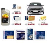 Kit Filtri tagliando Bosch + Olio per Opel Astra H 1.7 CDTi 74 Kw 101 Hp