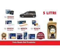 KIT FILTRI TAGLIANDO BOSCH + OLIO PER PEUGEOT PARTNER TEEPE 1.6 HDI 66 KW 90 CV