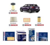 Kit Filtri Tagliando Bosch per Audi Q2 1.6 TDi 85 Kw 115 Hp