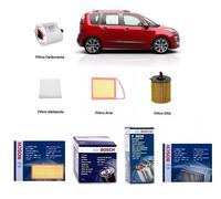 Kit Filtri Tagliando Bosch per Citroen C3 Picasso 1.6 HDi 68 Kw 92 Hp