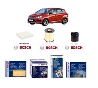 Kit Filtri Tagliando Bosch per Ford C-Max 2.0 Metano LPG CNG 107 Kw