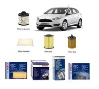 Kit Filtri Tagliando Bosch per Ford Focus III 1.5 TDCi 95 120 Hp
