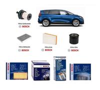 Kit Filtri Tagliando Bosch per Renault Megane Grand Scenic IV 1.5 DCi