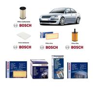 Kit Filtri Tagliando Bosch per VW Passat B6 3C2 1.9 TDI 77 kW 105 Hp