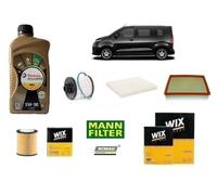 Kit Filtri Tagliando Citroen Jumpy 1.5 BlueHdi 120 Hp + 5 Litri Olio Total 5w30