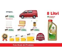 KIT FILTRI TAGLIANDO OLIO CASTROL PER VW MULTIVAN TRANSPORTER 2.0 TDI DAL 2015