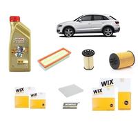 Kit Filtri Tagliando + Olio per Audi Q3 8UB,8UG 2.0 TDi 135 Kw 184 Hp