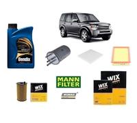 Kit Filtri Tagliando + Olio per Land Rover Discovery III 2.7 TD V6 190 Hp
