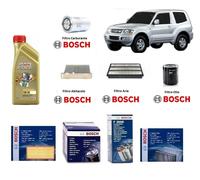 Kit Filtri Tagliando + Olio per Mitsubischi Pajero III 2.5 TDi 73 Kw 99 Hp