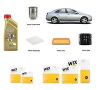 Kit Filtri Tagliando+ Olio per Nissan Primera P12 2.2 Di 93 Kw 126 Hp