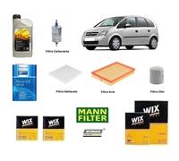 Kit Filtri Tagliando + Olio per Opel Meriva A 1.6 16v 74 Kw 100 Hp