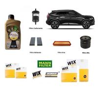 Kit Filtri Tagliando + Olio per Peugeot 2008 2 II 1.2 THP 96 Kw 130 Hp
