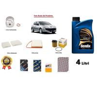 Kit Filtri Tagliando + Olio per Peugeot 207 1.6 HDi 82 Kw 112 Hp Cv dal 2013