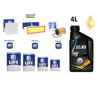 Kit Filtri Tagliando per Alfa Romeo Mito 1.4 GPL + 4 LT Selenia Multipower 5w40