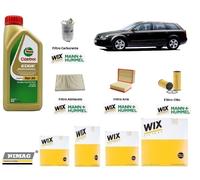 Kit Filtri Tagliando per Audi A4 8E2 B6 1.9 TDi + 5 Litri Olio Castrol 5W30
