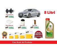 Kit Filtri Tagliando per Audi A5 8T3 3.0 TDi quattro + 8 Litri Castrol 5W30
